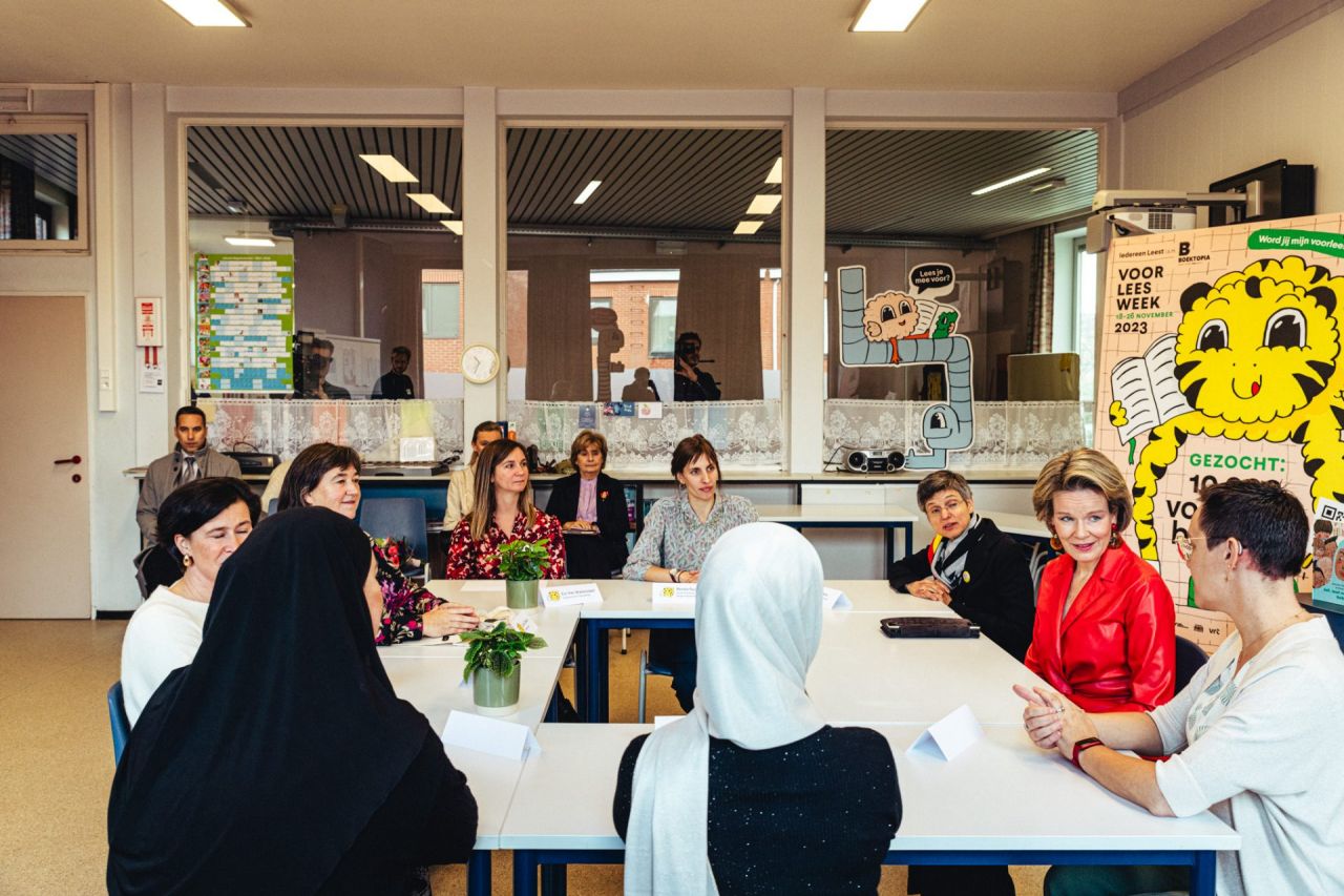 Bezoek Koningin Mathilde bij KAAPproject